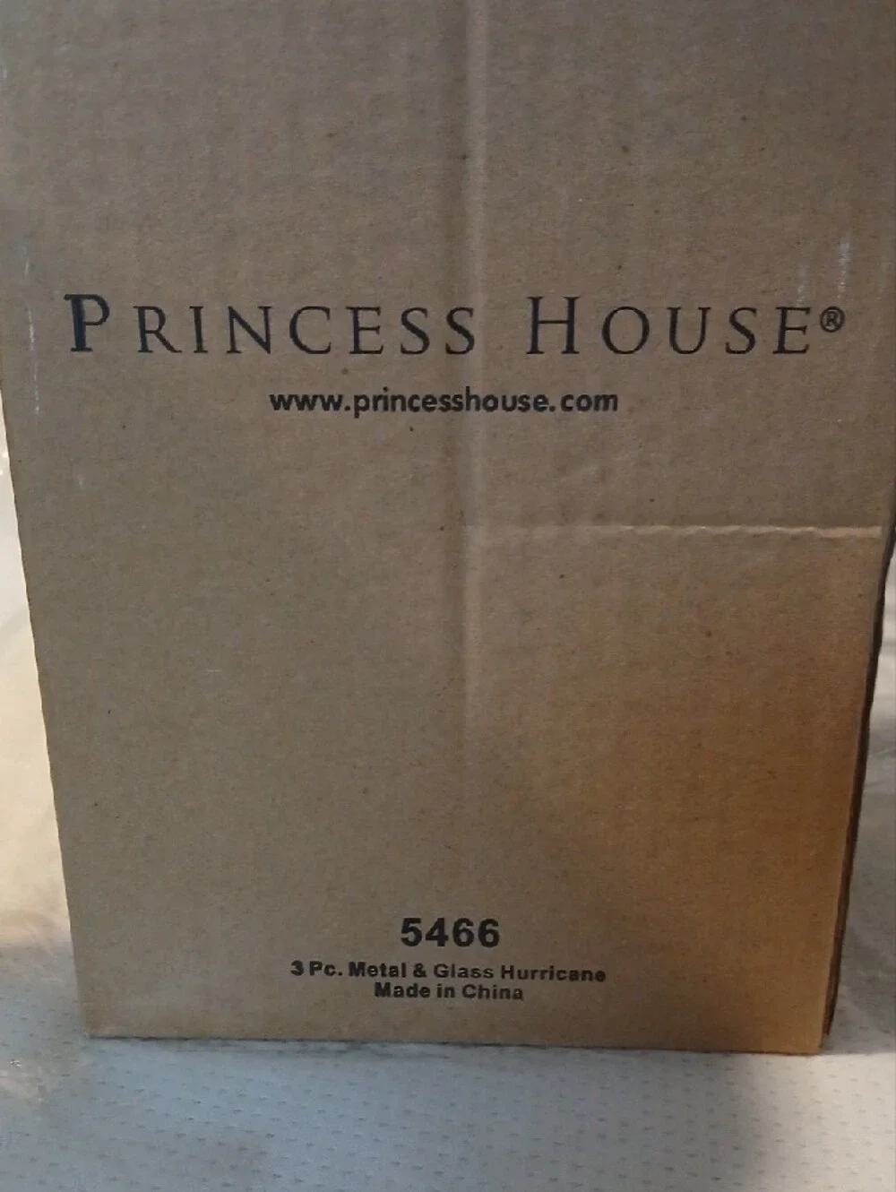 Princess House Winter Vine Berry Holiday 3 Piece Hurricane 5466